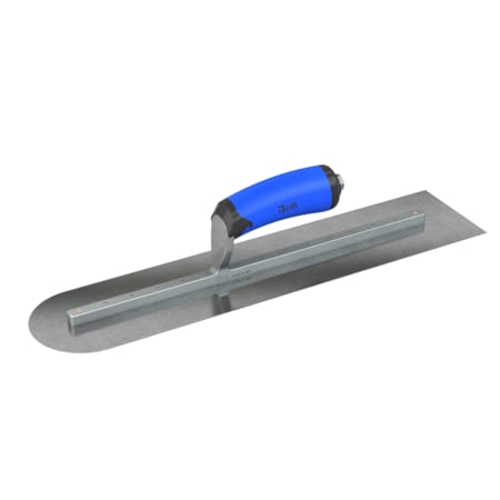Steel City Trowels By Bon el, Square/Round End, Carbon Steel, 18 X 4, Comfort Grip 67-262